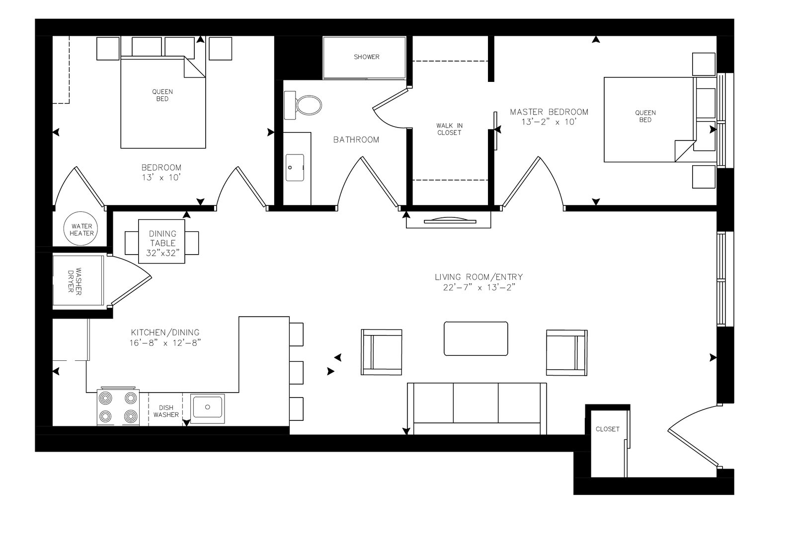 Andrews - Unit G105 floor plan