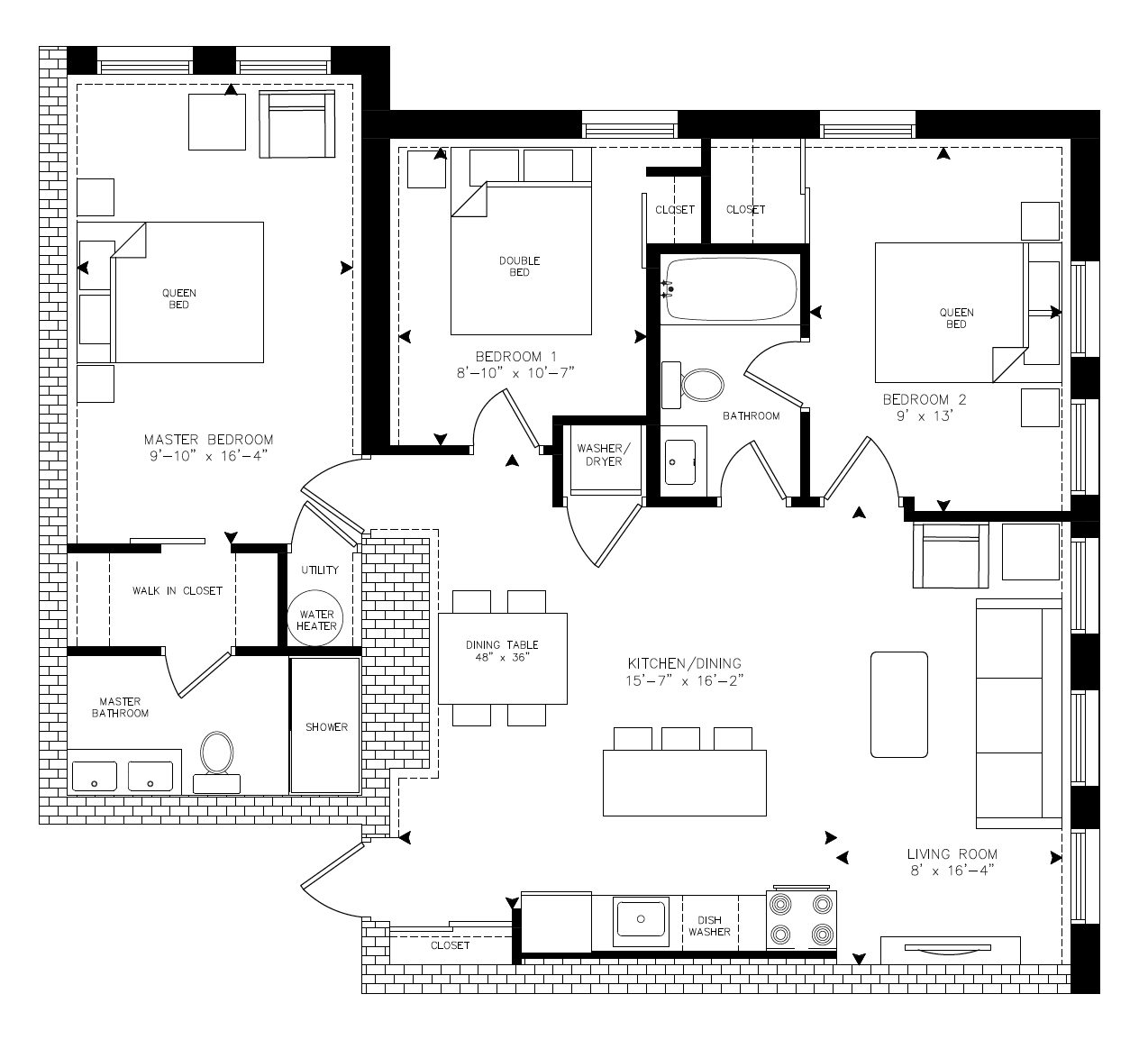 Boyce - Unit 302 floor plan