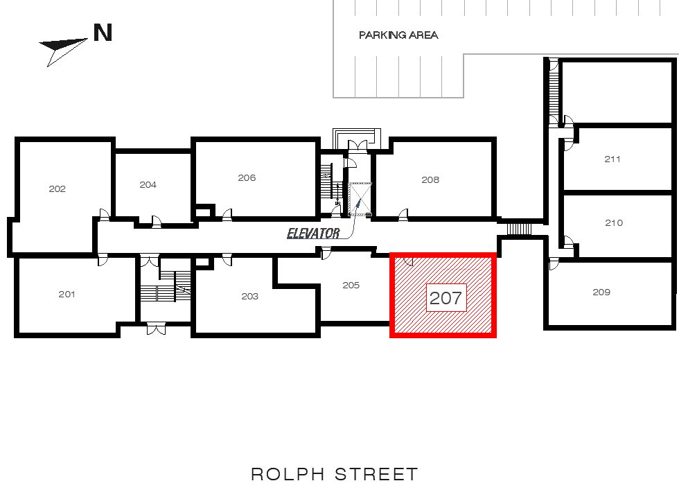 Cuthbertson - Unit 207 location in the building