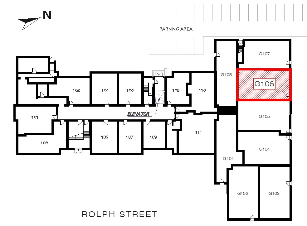 Fairall - Unit G106 location in the building