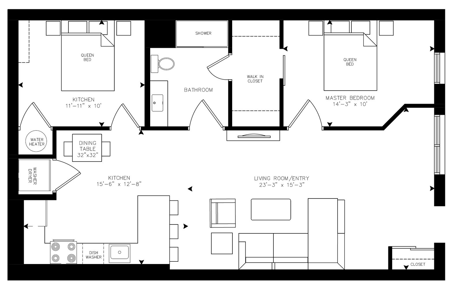 Fairall - Unit G106 floor plan