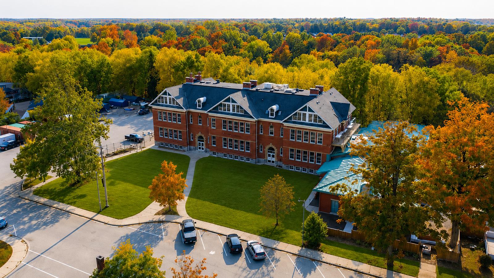 The Oxford Estates — restored Rolph Street Public School, Tillsonburg