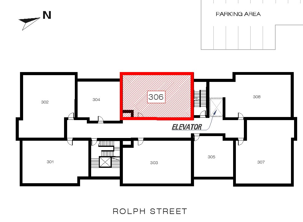 Gerow - Unit 306 location in the building