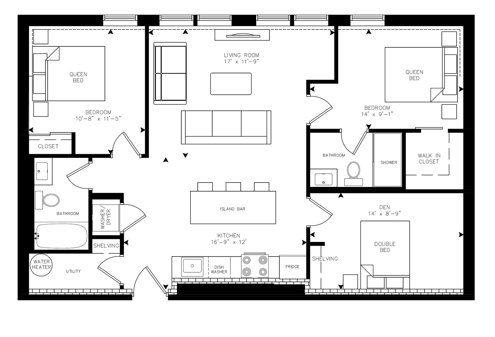 Gyori - Unit P406 floor plan