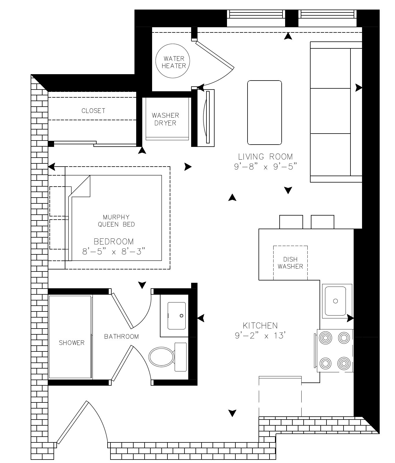 Hollier - Unit 108 building elevation