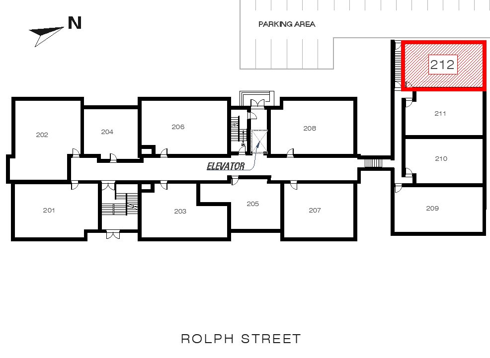 Kelly - Unit 212 location in the building