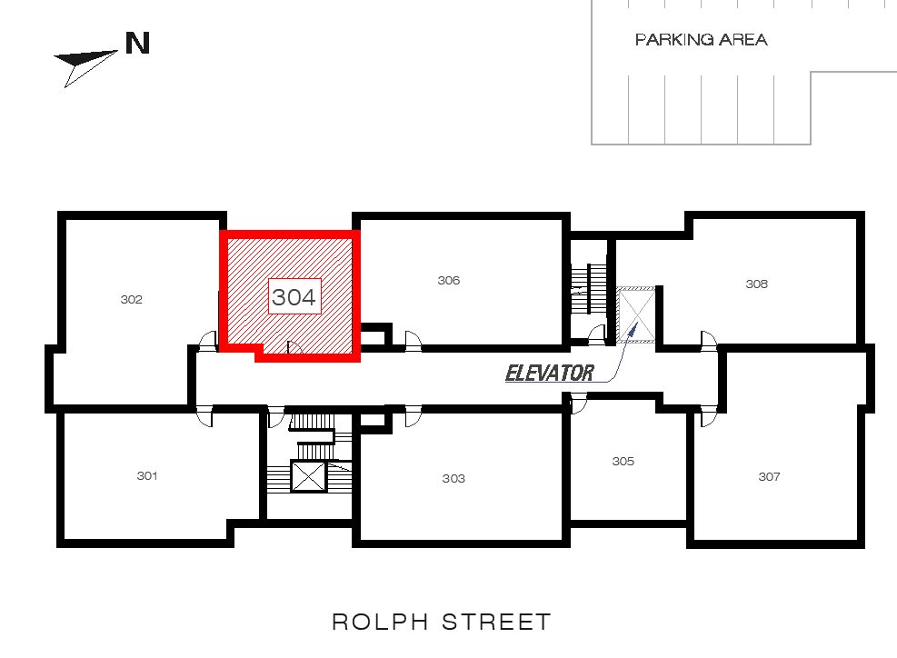 Lingham - Unit 304 location in the building