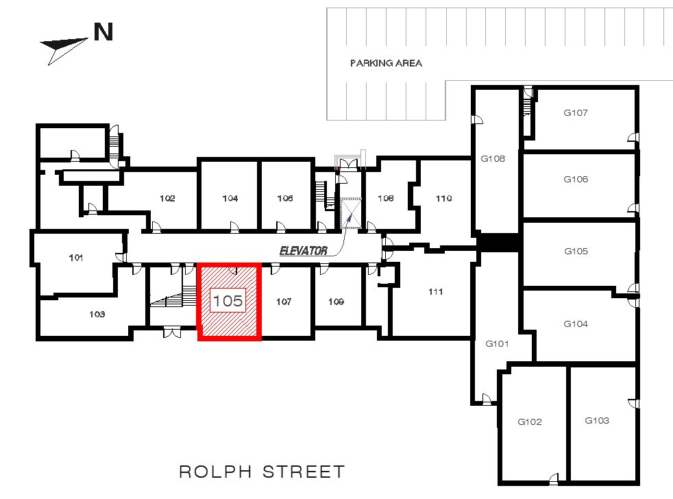 Macrae - Unit 105 location in the building