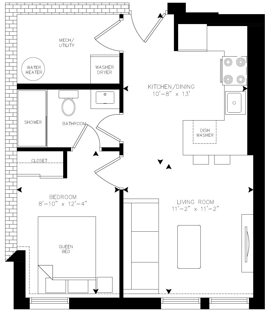 Macrae - Unit 105 floor plan