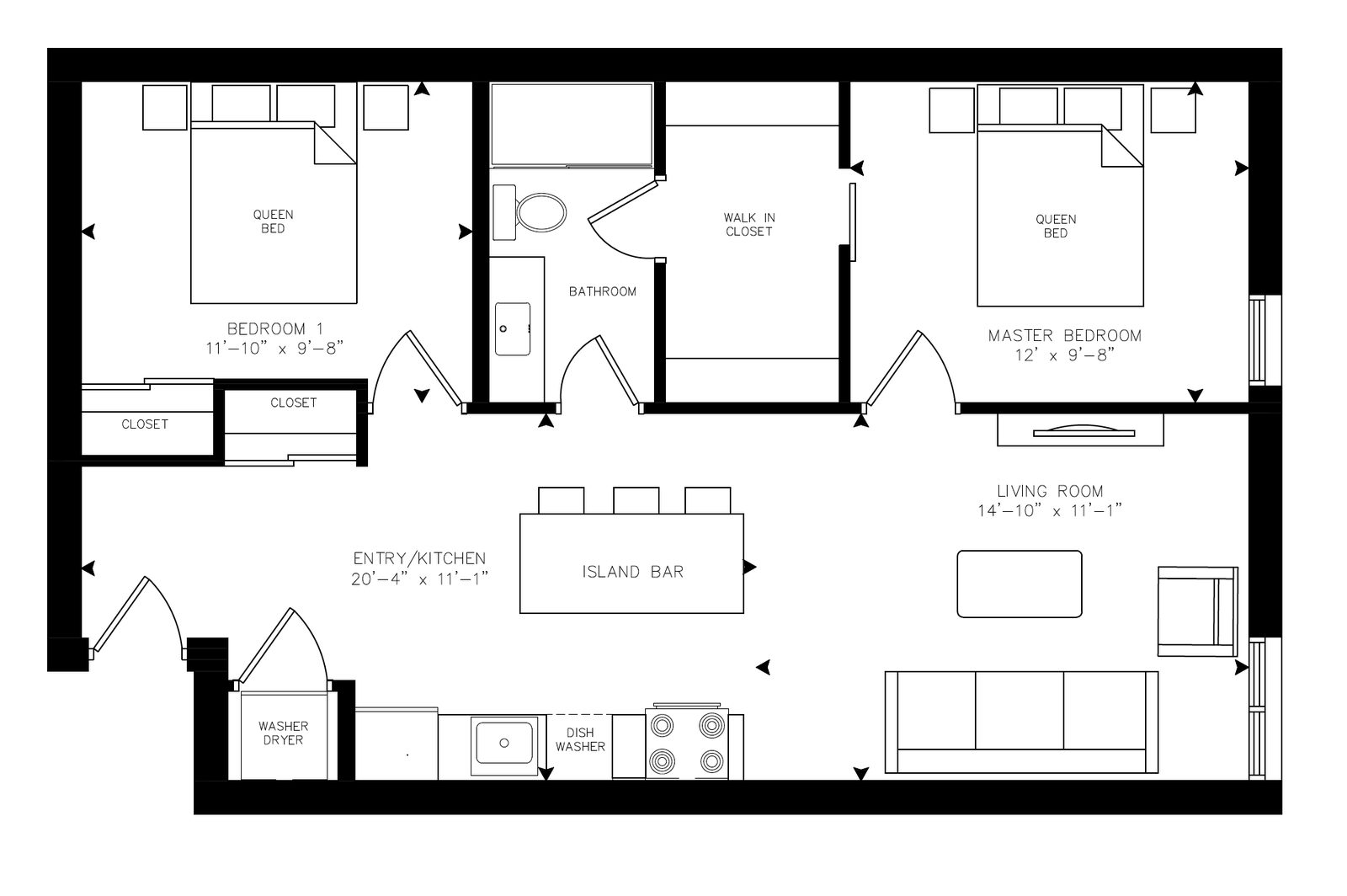 May - Unit 211 floor plan