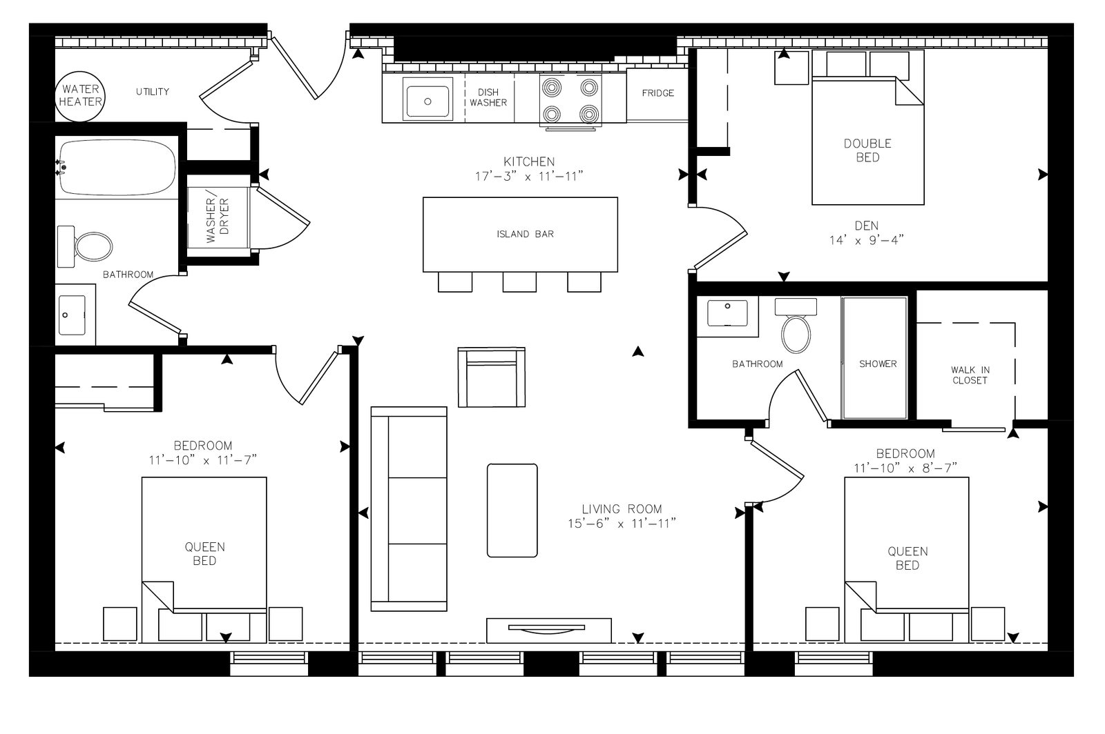 Muhi - Unit P403 floor plan