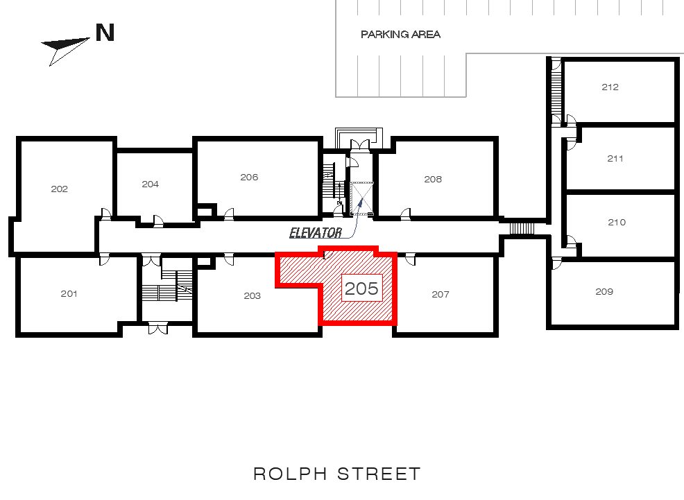 Nerta - Unit 205 location in the building