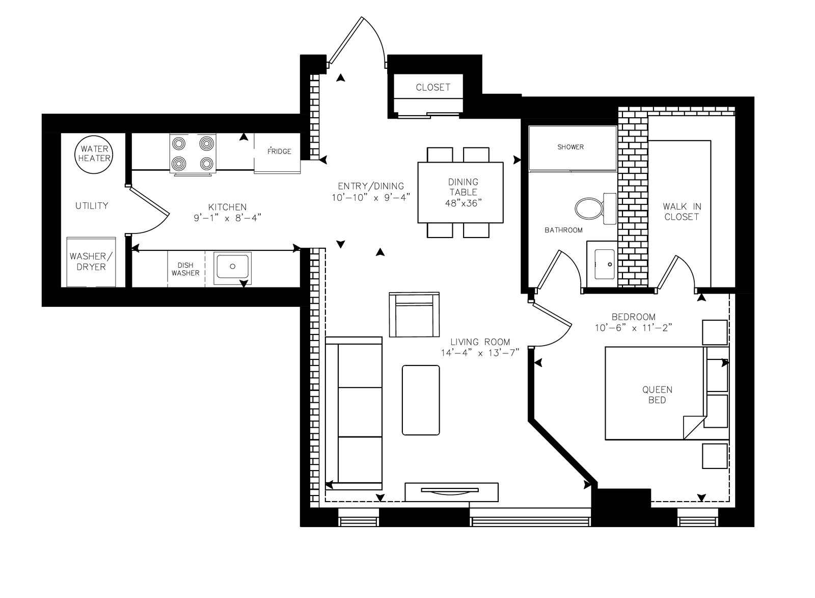 Nerta - Unit 205 floor plan