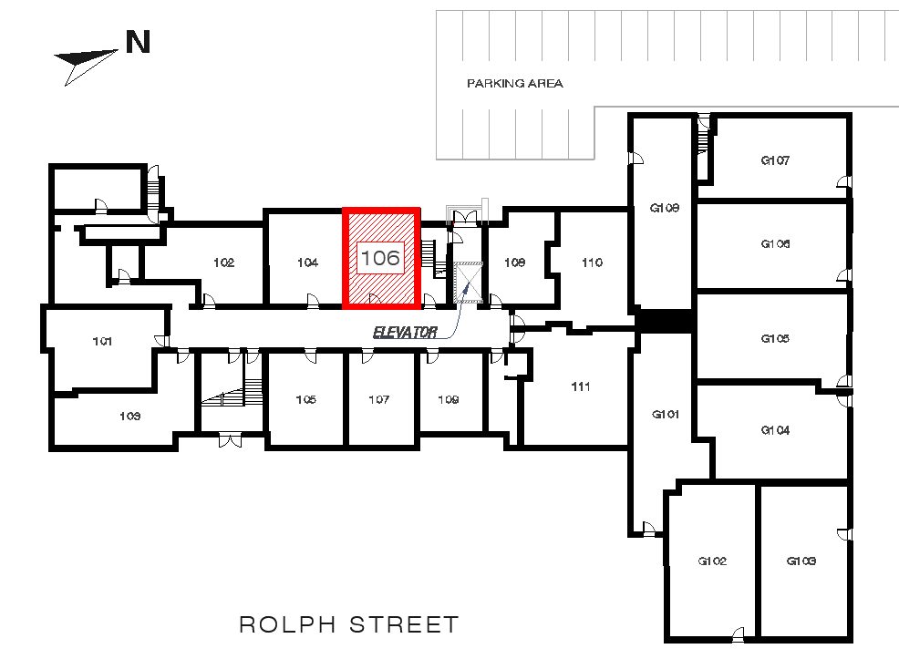 Newman - Unit 106 location in the building