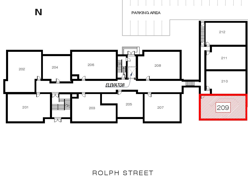 Norman - Unit 209 location in the building