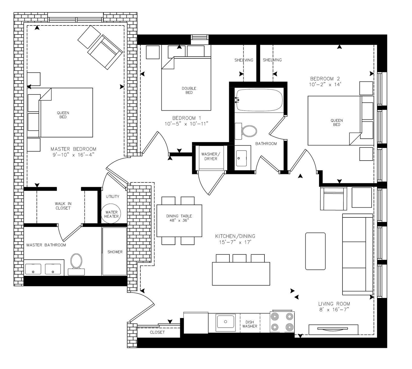 Teeple - Unit P402 floor plan
