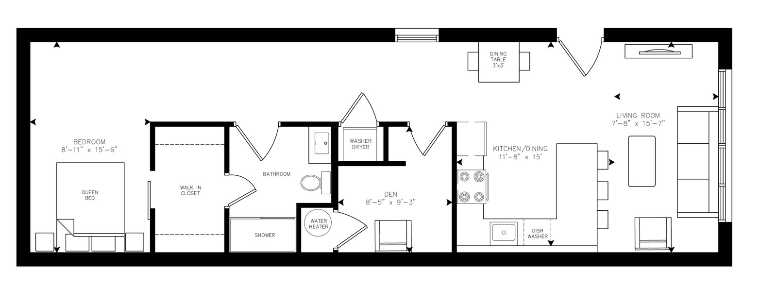 Triano - Unit G108 floor plan