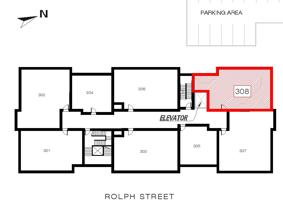Warren - Unit 308 location in the building