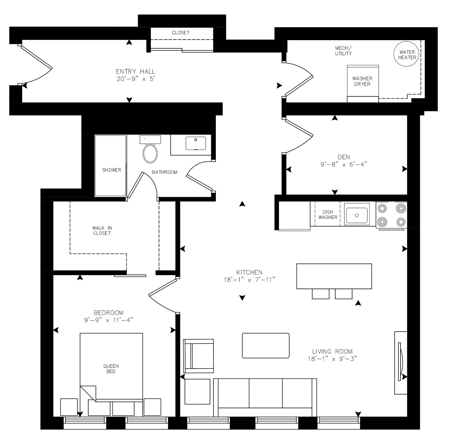 Weston - Unit 111 floor plan