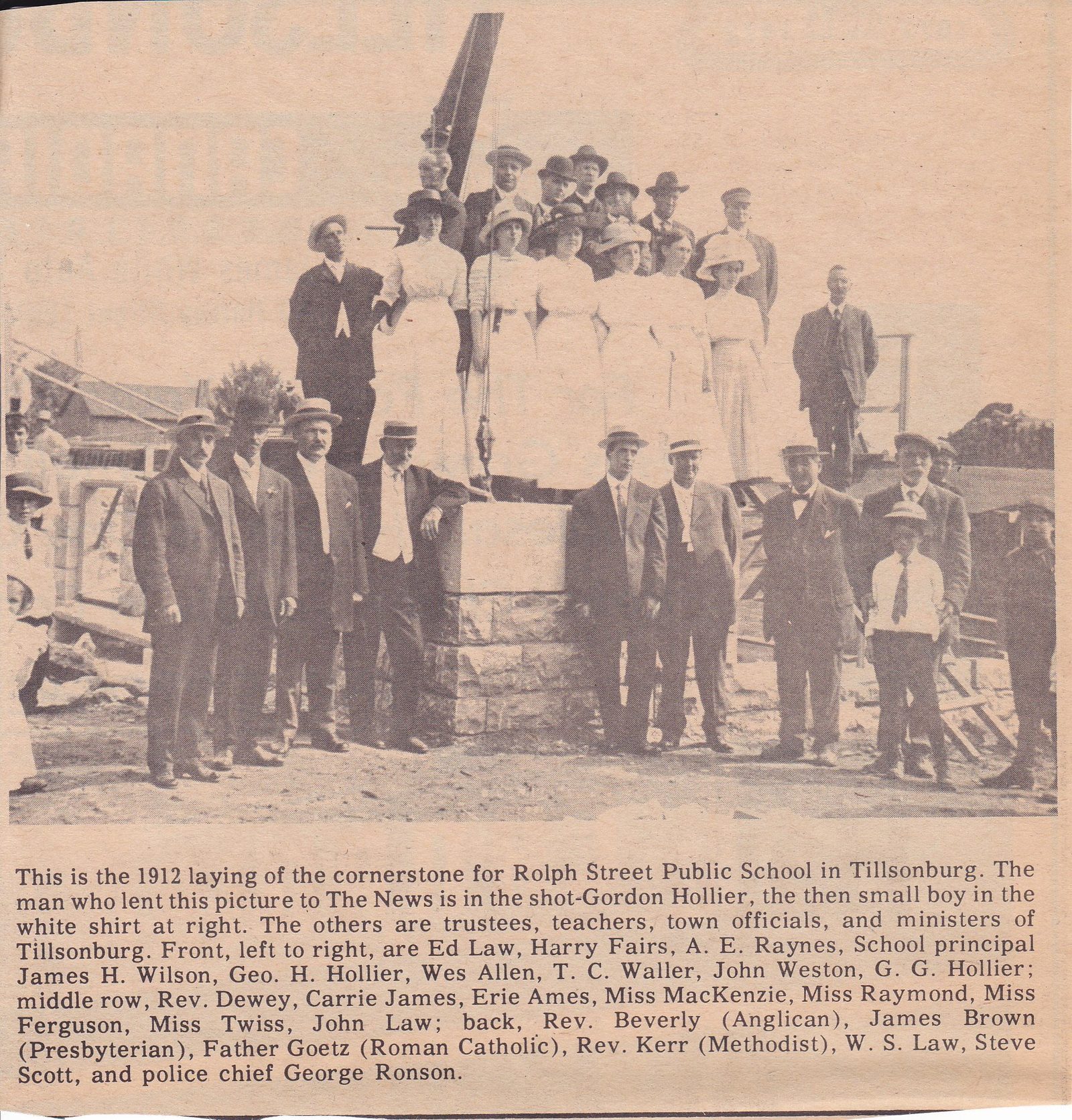 Historic photograph — Rolph Street Public School